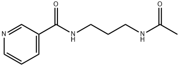 N-[3-(acetylamino)propyl]nicotinamide Struktur