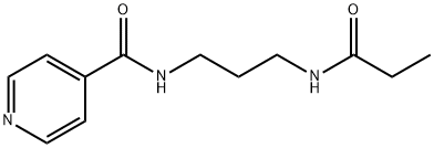 N-[3-(propionylamino)propyl]isonicotinamide,5824-66-8,结构式
