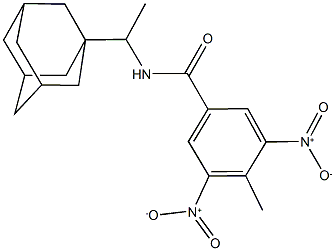 N-[1-(1-adamantyl)ethyl]-3,5-dinitro-4-methylbenzamide Structure