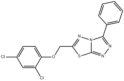 2,4-dichlorophenyl (3-phenyl[1,2,4]triazolo[3,4-b][1,3,4]thiadiazol-6-yl)methyl ether,583058-85-9,结构式