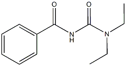 N'-benzoyl-N,N-diethylurea Struktur