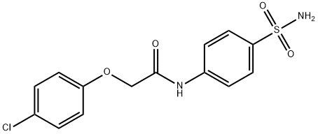 N-[4-(aminosulfonyl)phenyl]-2-(4-chlorophenoxy)acetamide 结构式