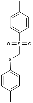 1-methyl-4-({[(4-methylphenyl)sulfanyl]methyl}sulfonyl)benzene Struktur