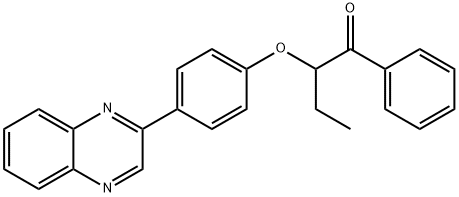 1-phenyl-2-[4-(2-quinoxalinyl)phenoxy]-1-butanone|