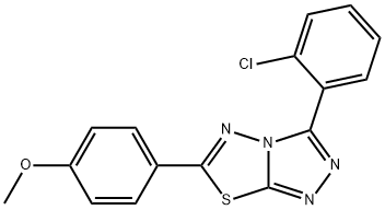 4-[3-(2-chlorophenyl)[1,2,4]triazolo[3,4-b][1,3,4]thiadiazol-6-yl]phenyl methyl ether