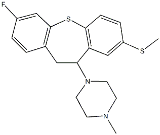 58913-13-6 7-fluoro-11-(4-methyl-1-piperazinyl)-10,11-dihydrodibenzo[b,f]thiepin-2-yl methyl sulfide