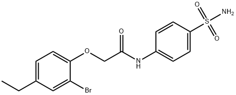 N-[4-(aminosulfonyl)phenyl]-2-(2-bromo-4-ethylphenoxy)acetamide|