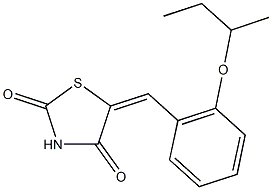 5-(2-sec-butoxybenzylidene)-1,3-thiazolidine-2,4-dione Structure