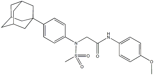 592473-67-1 2-[4-(1-adamantyl)(methylsulfonyl)anilino]-N-(4-methoxyphenyl)acetamide