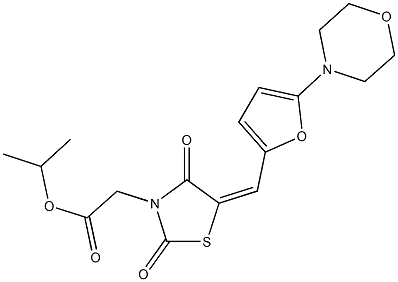 isopropyl (5-{[5-(4-morpholinyl)-2-furyl]methylene}-2,4-dioxo-1,3-thiazolidin-3-yl)acetate|