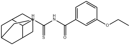 N-(2-adamantyl)-N'-(3-ethoxybenzoyl)thiourea Structure