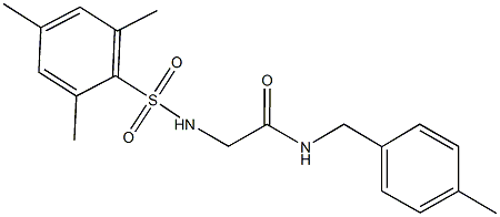 593264-25-6 2-[(mesitylsulfonyl)amino]-N-(4-methylbenzyl)acetamide