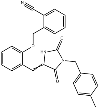 593265-26-0 2-[(2-{[1-(4-methylbenzyl)-2,5-dioxo-4-imidazolidinylidene]methyl}phenoxy)methyl]benzonitrile