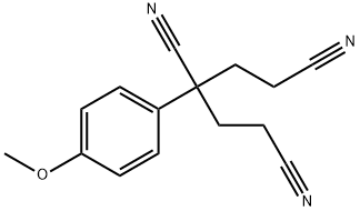 3-(4-methoxyphenyl)-1,3,5-pentanetricarbonitrile Structure