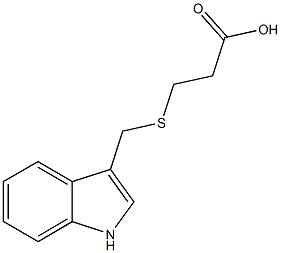 3-[(1H-indol-3-ylmethyl)sulfanyl]propanoic acid Structure
