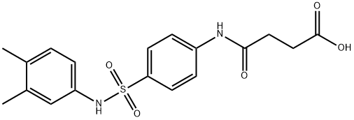 4-{4-[(3,4-dimethylanilino)sulfonyl]anilino}-4-oxobutanoic acid Structure