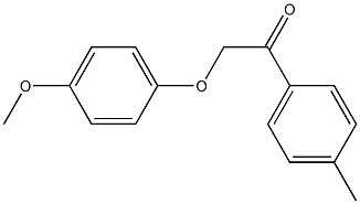 2-(4-methoxyphenoxy)-1-(4-methylphenyl)ethanone Struktur