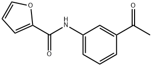 N-(3-acetylphenyl)-2-furamide Struktur