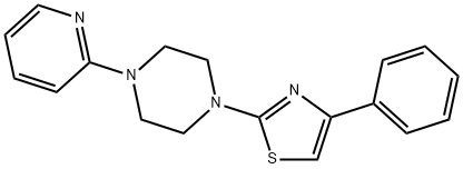 1-(4-phenyl-1,3-thiazol-2-yl)-4-(2-pyridinyl)piperazine Struktur