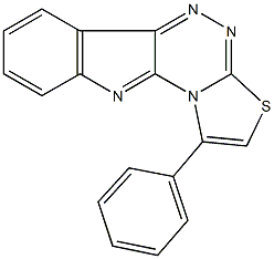 1-phenyl[1,3]thiazolo[2',3':3,4][1,2,4]triazino[5,6-b]indole Structure
