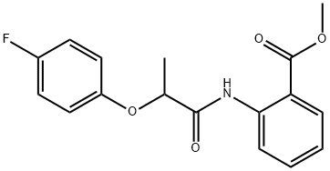 methyl 2-{[2-(4-fluorophenoxy)propanoyl]amino}benzoate Struktur