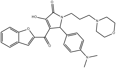 618365-74-5 4-(1-benzofuran-2-ylcarbonyl)-5-[4-(dimethylamino)phenyl]-3-hydroxy-1-[3-(4-morpholinyl)propyl]-1,5-dihydro-2H-pyrrol-2-one