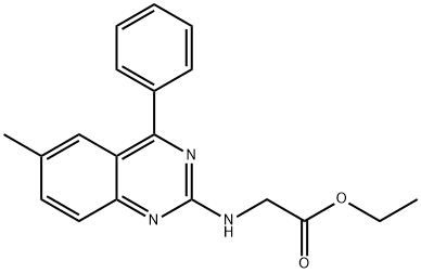 ethyl [(6-methyl-4-phenyl-2-quinazolinyl)amino]acetate|