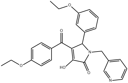 620121-99-5 4-(4-ethoxybenzoyl)-5-(3-ethoxyphenyl)-3-hydroxy-1-(3-pyridinylmethyl)-1,5-dihydro-2H-pyrrol-2-one