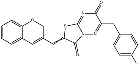 620539-87-9 2-(2H-chromen-3-ylmethylene)-6-(4-fluorobenzyl)-7H-[1,3]thiazolo[3,2-b][1,2,4]triazine-3,7(2H)-dione