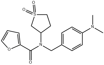 N-[4-(dimethylamino)benzyl]-N-(1,1-dioxidotetrahydro-3-thienyl)-2-furamide Structure