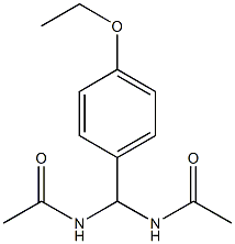 N-[(acetylamino)(4-ethoxyphenyl)methyl]acetamide Structure