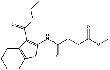 62159-45-9 ethyl 2-[(4-methoxy-4-oxobutanoyl)amino]-4,5,6,7-tetrahydro-1-benzothiophene-3-carboxylate