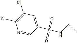 5,6-dichloro-N-ethyl-3-pyridinesulfonamide Structure