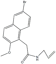 N-allyl-2-(6-bromo-2-methoxy-1-naphthyl)acetamide Structure