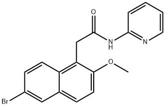 622818-25-1 2-(6-bromo-2-methoxy-1-naphthyl)-N-(2-pyridinyl)acetamide