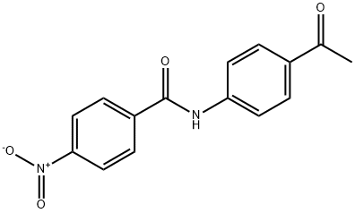 N-(4-acetylphenyl)-4-nitrobenzamide Struktur