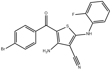 625373-67-3 4-amino-5-(4-bromobenzoyl)-2-(2-fluoroanilino)-3-thiophenecarbonitrile