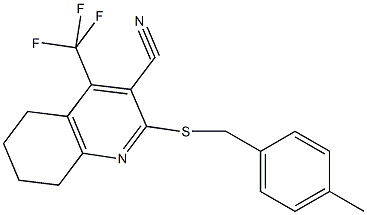 626227-69-8 2-[(4-methylbenzyl)sulfanyl]-4-(trifluoromethyl)-5,6,7,8-tetrahydroquinoline-3-carbonitrile