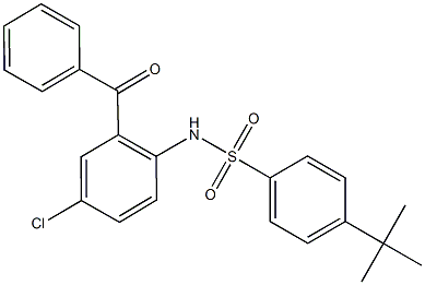 628300-40-3 N-(2-benzoyl-4-chlorophenyl)-4-tert-butylbenzenesulfonamide