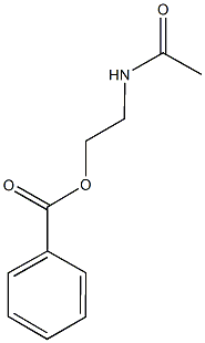 2-(acetylamino)ethyl benzoate Struktur
