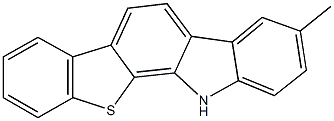 3-甲基-12H-苯并[4,5]噻吩并[2,3-A]咔唑 结构式