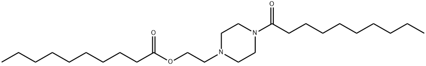 2-(4-decanoyl-1-piperazinyl)ethyl decanoate Structure