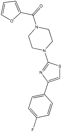 1-[4-(4-fluorophenyl)-1,3-thiazol-2-yl]-4-(2-furoyl)piperazine|