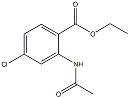 ethyl 2-(acetylamino)-4-chlorobenzoate Struktur