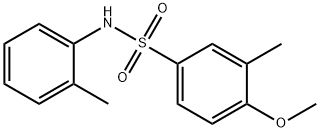4-methoxy-3-methyl-N-(2-methylphenyl)benzenesulfonamide Struktur