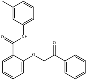 N-(3-methylphenyl)-2-(2-oxo-2-phenylethoxy)benzamide,634174-02-0,结构式