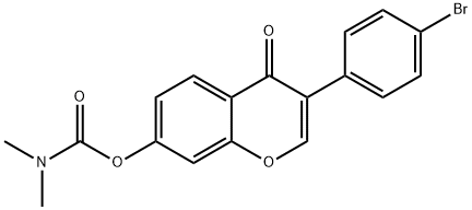 3-(4-bromophenyl)-4-oxo-4H-chromen-7-yldimethylcarbamate Structure