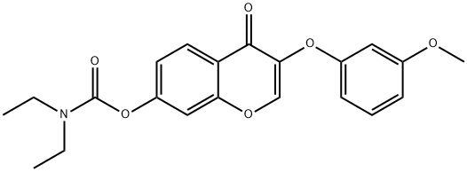 637751-16-7 3-(3-methoxyphenoxy)-4-oxo-4H-chromen-7-yldiethylcarbamate