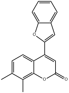 4-(1-benzofuran-2-yl)-7,8-dimethyl-2H-chromen-2-one,637751-73-6,结构式
