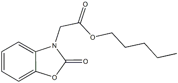 pentyl (2-oxo-1,3-benzoxazol-3(2H)-yl)acetate Structure